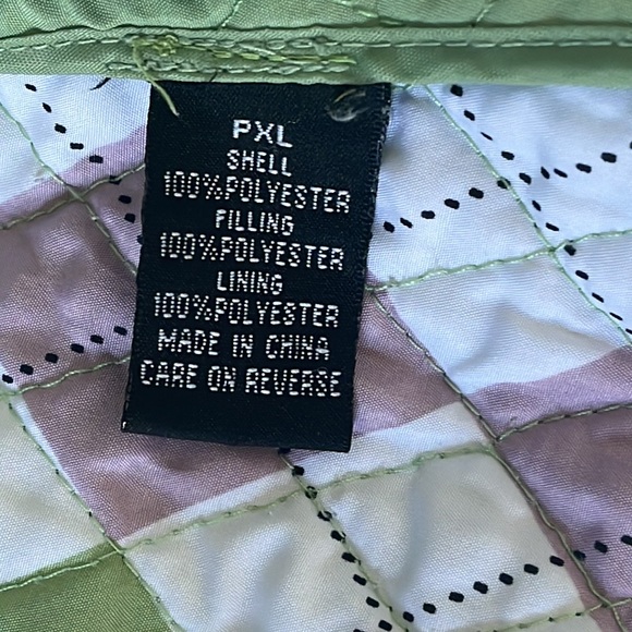 Briggs New York Green Quilted Jacket Sz. PXL - Picture 7 of 11